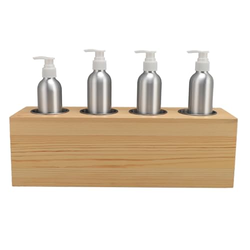 Massage Oil Heater, Quick Heating Lotion Warmer with 4pcs Aluminum Bottles for Aromatherapy, Home/Office/Travel Use (US Plug) - Thumbnail 6