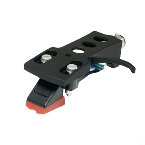 URPIZY Sistema de pastilla magnética MM con soporte de aguja para tocadiscos, compatible con brazos en forma de S, fuerza de apoyo ajustable 1,5-2 g