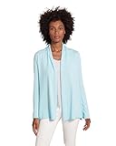 Cotton Cashmere Mini Duster Cardigan (US, Alpha, X-Large, Regular, Regular, Aegean)