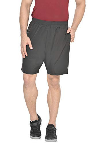Image of CHKOKKO Men Shorts for Gym Sports or Running | Dry-Fit Fabric Single Layered Active Summer Workout Wear Knee Length Regular Fit | Elastic Waist with Front and Back Pockets