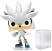 Funko Pop! Games: Sonic 30th Anniversary - Silver The Hedgehog (Bundled with Compatible Pop Box Protector Case)