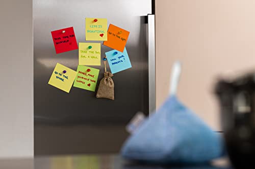 56 Colorful Magnets For Whiteboard | 7 Assorted Color Strong Push Pin Magnets | Perfect Magnetic Push Pins To Use As Refrigerator Magnets, Whiteboard Magnets, Classroom Magnets, Office Magnets #TOP6