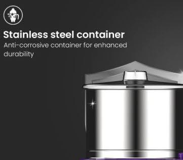 Crompton Duro One Wet Grinder 150w 2 liters High-Grade Stainless Steel Drum - product feature