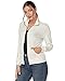 J.Corrine Women's Zip up Sweatshirts Jacket Stand Collar Long Sleeve Running Track Jacket with Pockets White M