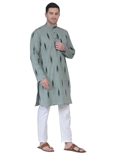 Men Cotton Kurta Pyjama Set Party Fashion Regular Ethinic Wear Indian Dress3
