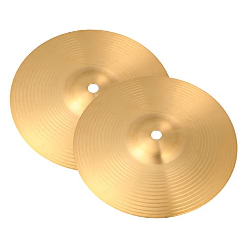 Levemolo Replacement Drum Cymbals Set 2 Pcs Professional Jazz Brass Drum Cymbals