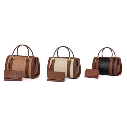 Kit Bolsa Baú Elegante Luxo com Carteira Feminina de Mão e Alça para ombro Transversal design compacto e moderno, ideal para qualquer look PREMIUM