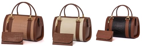 Kit Bolsa Baú Elegante Luxo com Carteira Feminina de Mão e Alça para ombro Transversal design compacto e moderno, ideal para qualquer look PREMIUM