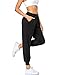 EVELIFE Pantalon de Sport Femme Pantalon Taille Elastique Pants Pantalons de Survêtement pour Jogger Running Fitness(Noir XL)