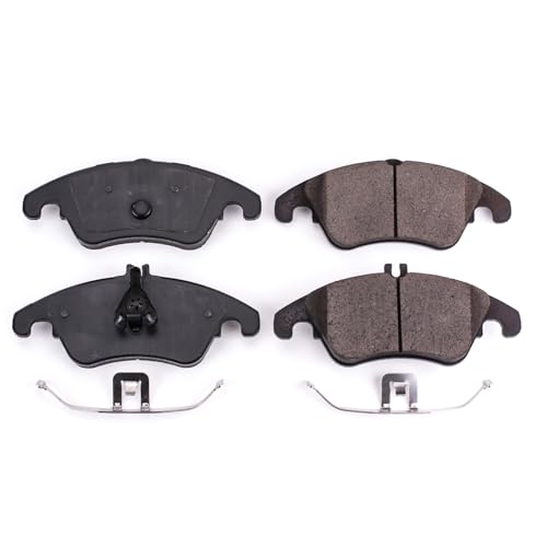 Image of PowerStop Front Brake Pads for Mercedes-Benz C250 2012-15 |C300 2013-14 |C350 2008-15 |CLS400 2015-17 |E250 2014-16 - Z17 Ceramic Brake Pads with Installation Hardware, 17-1342
