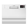 COMFEE' TD602E-W Lave-vaisselle compact pose libre, écran LED, 6,5 litres, blanc, niveau sonore : 47 dB