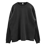 [Los Angeles Apparel] ロサンゼルスアパレル Tシャツ ロンT サーマル ロスアパ 長袖 無地 ヘビーウェイト Lサイズ ヴィンテージブラック [並行輸入品]