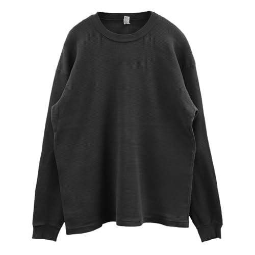 [Los Angeles Apparel] ロサンゼルスアパレル Tシャツ ロンT サーマル ロスアパ 長袖 無地 ヘビーウェイト Lサイズ ヴィンテージブラック [並行輸入品] - ロサンゼルスアパレル(LOSANGELS APPAREL) - 商品画像