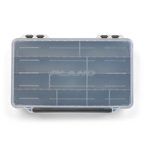 Image of Plano StowAway 3700 Stow Tackle Box, 4 Pack, with Corrosion-Preventive Rustricor, Single Latch Design, Transparent DuraView Lid, Stackable Storage for Fishing Bait, Lures and Gear