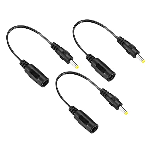 Câble d'extension CC pour caméra de vidéosurveillance et ruban LED noir, pack de 3 MECCANIXITY