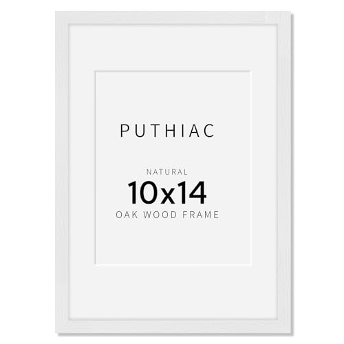 10x14 Oak Wood Picture Frame - 10"x14" Poster Frames for Wall, 10x14 Picture Frames for Wall, 10 x 14 Picture Frames, 10 x 14 Frames for Wall(1 Pack, White)
