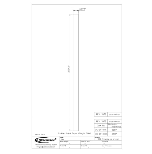 Image of Metal Door Shim | for Commercial Fire Rated Door | Door Hinge Shim | Pack of 20