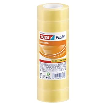 tesafilm Standard Self-Adhesive Clear Tape - Transparent Multi-Purpose ...