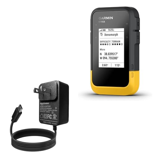 BoxWave Charger Compatible with Garmin eTrex SE - Wall Charger Direct (15W), Rapid Charge Your Device with Built-in 6ft Cable