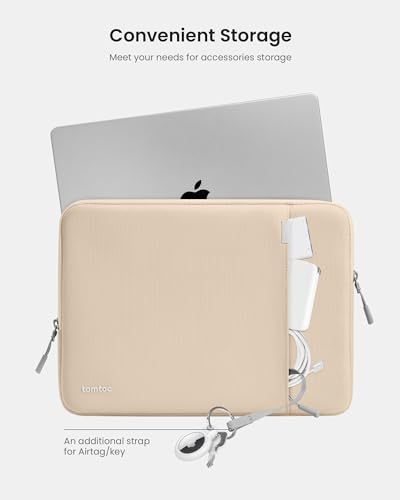 Image of tomtoc 360 Protective Laptop Sleeve for 14-inch New MacBook Pro M5 Pro /Max (2026) A3426 A3427 A3434 M4 /M3 /M2 /M1 A3112 A3401 A3185, Water-Resistant Laptop Case Fits Dell XPS 14 & 13.8 inch Surface Laptop