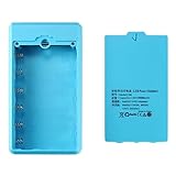 Kunststoff Powerbank Gehäuse mit 6 Steckplätzen für 18650 Akkus mit doppeltem USB Ausgang und Typ C Eingang für mehrere Geräte Abnehmbares Power Institution Set, Denial Join Holder Planner