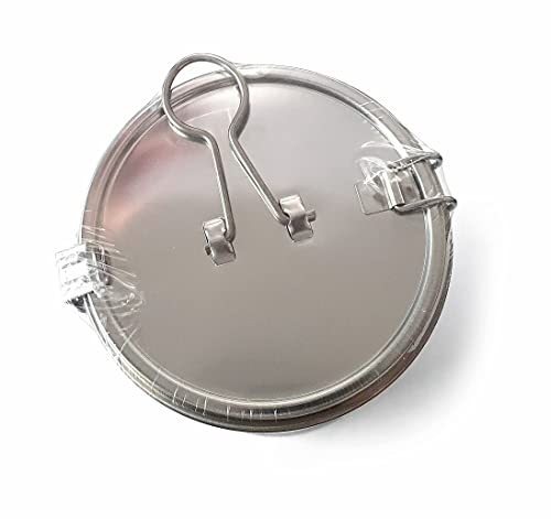 Commercial Grade D 3.9" X H 5.3" Genuine Stainless Steel 18/8 Perforated Strainer - One Touch Lock System - Restaurant & Home Use