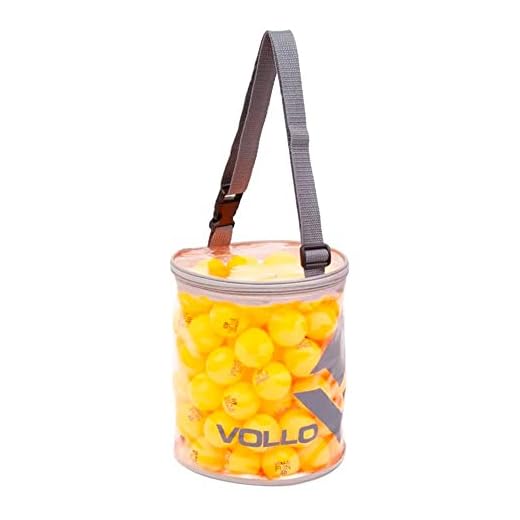 Bola Tênis Mesa de PVC Laranja Pote com 100 Unidades Vollo Sports