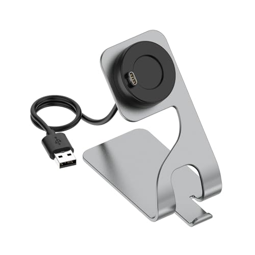KETOPKIN USB Cable Charging Dock for Garmin Fenix 8, 7, 6, 5, Epix 2, Venu 2 Smartwatch Charger (Gray)