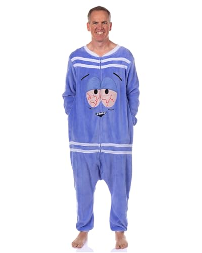 INTIMO South Park Union Suit Adult Towelie Costume Footless Kigurumi One Piece Pajama (XX-Small/X-Small Blue