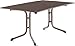 Produktbild SIEGER 3180-70 Boulevard-Klapptisch mit vivodur-Platte 165x95 cm, Stahlrohrgestell Marone, Tischplatte Schieferdekor Mocca, Schiefer