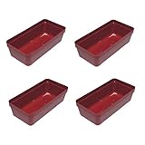 割烹漆器 6.5寸重用ブロック仕切 4.5個用仕切朱4個H-154-20A