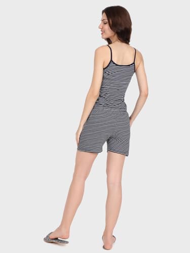 Image of Evolove Women's Cotton Slip & Short Set Sleevesless Round Neck Night Suit Set Super Soft Comfortable (Slip-NS)