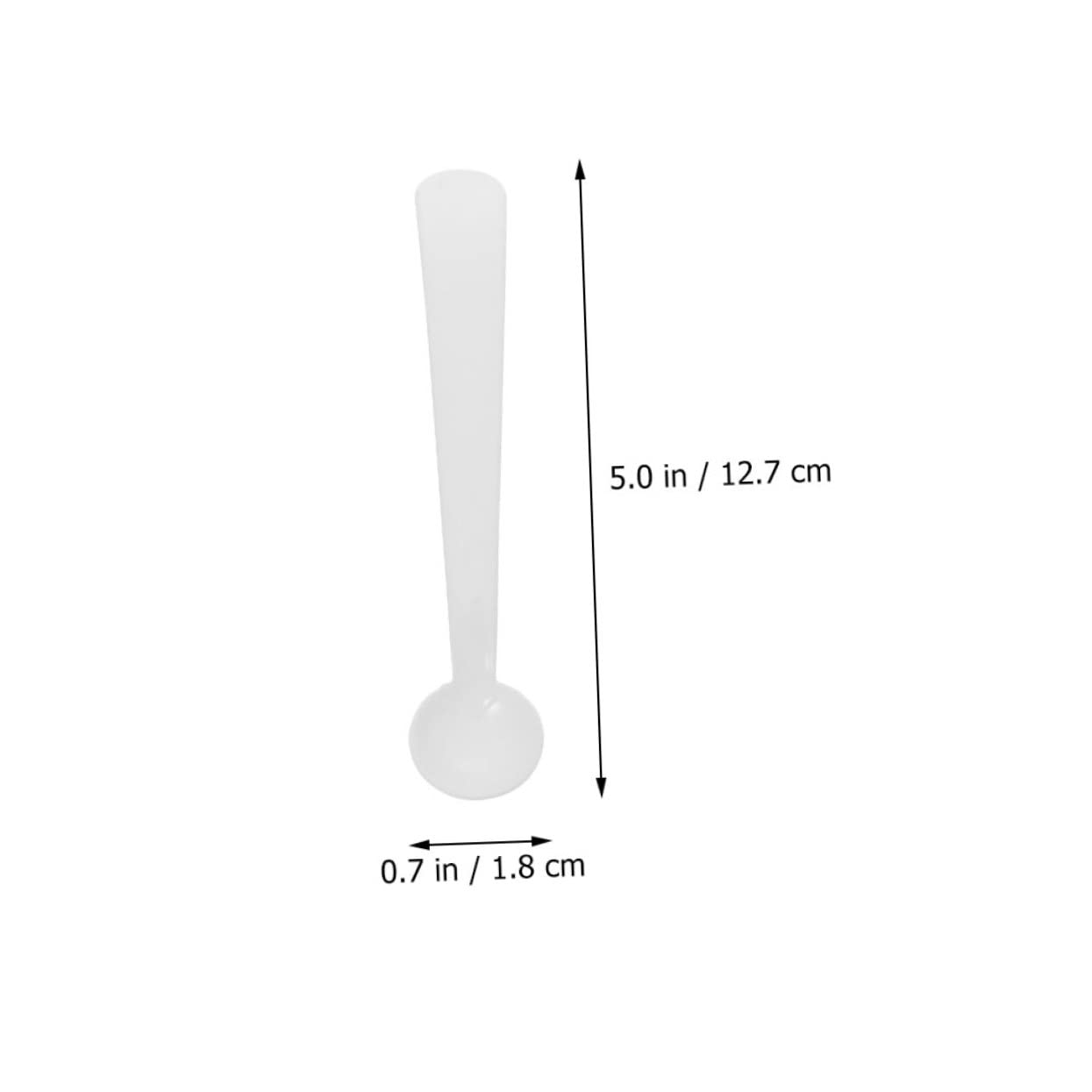 Ciieeo 120pcs Micro Scoop 2g Pp Measuring Spoon Set for Lab Kitchen Powder Measurement