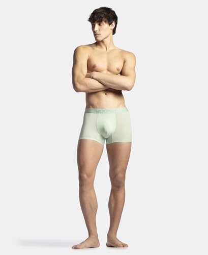Image of Jockey IC44 Men's Tactouch Microfiber Elastane Stretch Seamfree Bonding Solid Trunk with Internal Breathable Mesh Pistachio M