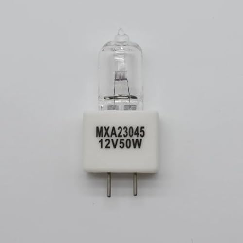 PINGANRUYI MXA23045 12V 50W Halogen Bulb 12V50W LV-HL50 MM-400/800 LV150 Machine Tool Measuring Microscope Light(3 Pieces)