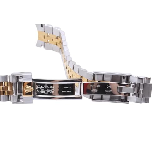 Bracelet Montre Métal Style Jubilee Argent Or Bicolore Finition Luxe - 5