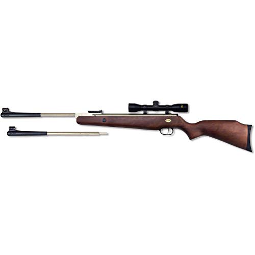 Beeman Sportsman Silver Kodiak X2 10774GP Gas Ram Dual Caliber Air Rifle Combo with 4x32x 40mm