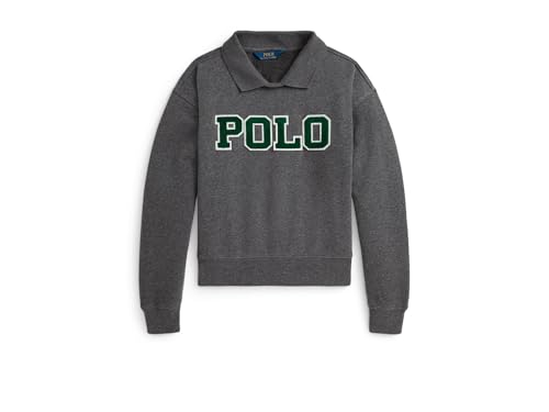 POLO RALPH LAUREN Girls' Logo Fleece Polo Sweatshirt (Big Kid)