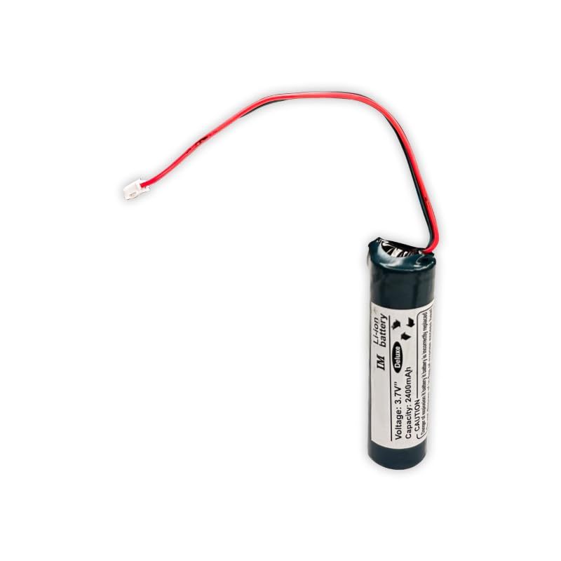 Image of Vincentvolt 18650 3.7 Volts 2400mAh Lithium Ion Battery with Small 2 Pin Male JST Connector and BMS | Rechargeable | Compact Size | Single Cell | 18650 Battery (1)