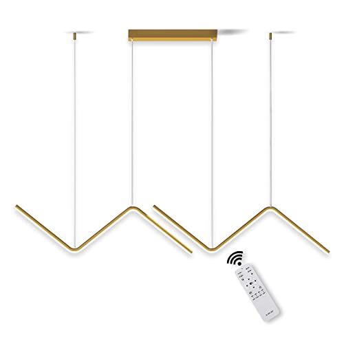 Lustre suspension LED 26W noir réglable en hauteur pour table de salle à manger