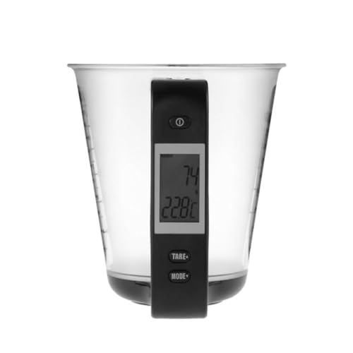 Jarra medidora multifunción para medir volumen y pesar alimentos con pantalla LCD 7