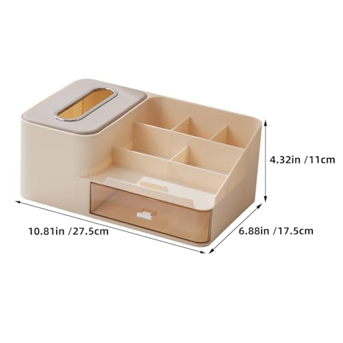 Caja de Almacenamiento de Escritorio Hohopeti con Cajón 3
