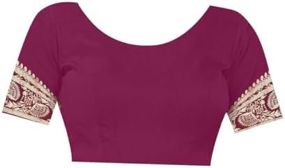 Sugathari Women's Banarasi Saree Pure Kanjivaram Silk Saree Soft new ladies 2023 Design Wear Pattu Sarees Latest Cotton Party Sari collections With Blouse Piece for Wedding sadi (PARI 164 WINE)