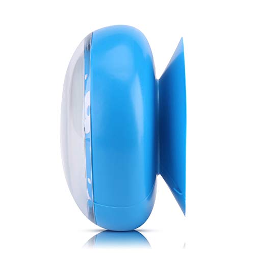 Orologio da parete, specchio da parete con aspirazione impermeabile, vasca, doccia, accessori da bagno per bagno, cucina, barca (Acoutow65vc1m9s3-01)