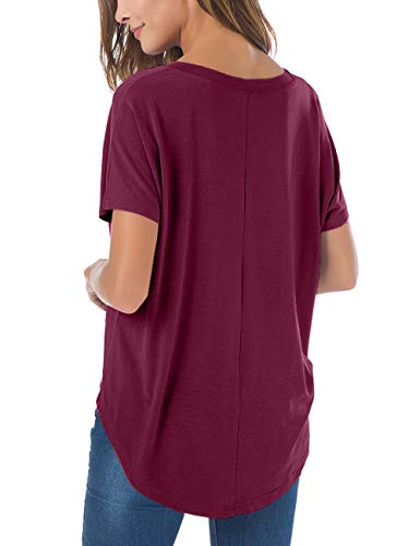 Image of Herou Women's Loose Fit T-Shirts Short Sleeve Crew Neck Casual Tee Tops