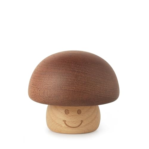 Image of Kafete Wind up Wood It's a Small Wor Music Box World Vintage Mechanism Cute Mushroom Musical Box Gifts for Women Teenagers Birthday Christmas Teachers' Day Newborn Graduation