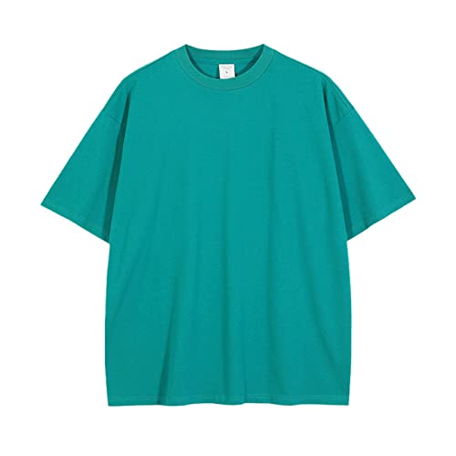 T-shirt d'été pour homme tendance mode coréenne haut uni manches courtes XL