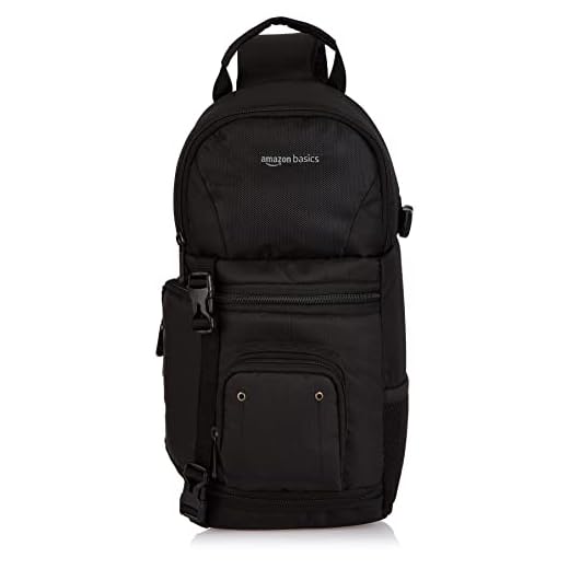 AmazonBasics Camera Sling Bag - 8 x 6 x 15 Inches, Black