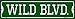 Wild Blvd Novelty Mini Metal Street Sign MK-1060