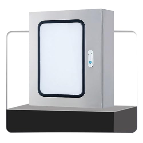 Caja de distribución eléctrica de Acero Inoxidable Resistente a la Intemperie con Puertas Dobles, Carcasa Exterior para disyuntores y Redes, solución de Montaje Seguro.